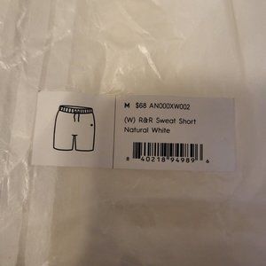 COPY - Allbirds Womens R&R Sweat Short Natural White Size Medium